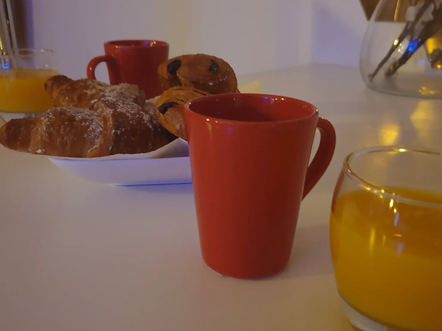 Viennoiseries et boissons
